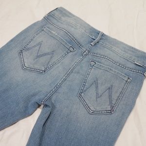 Mother Light Wash Summer Fade Jeans Fitted Size 27